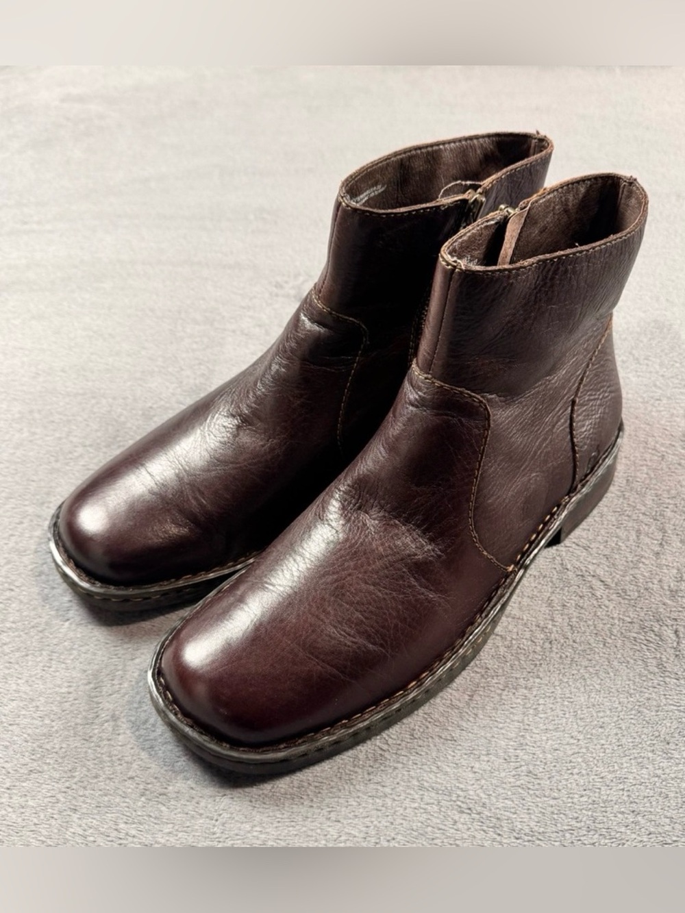 Born Men's Dark Brown Leather Chelsea Boots
